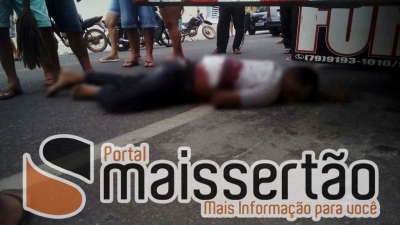 Homem é esfaqueado em via pública em Nossa Senhora da Glória (Foto: Mais Sertão)