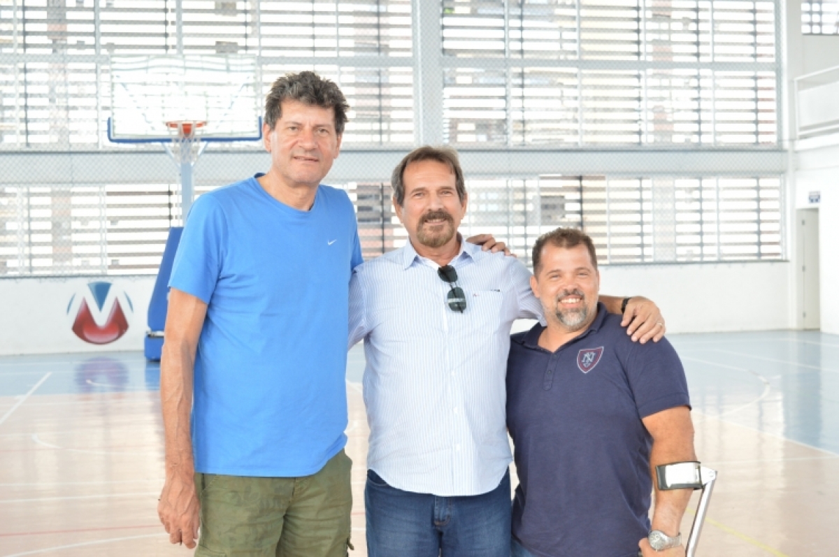 Amauri Ribeiro, o diretor do Master, Demócrito Diniz, e �?ngelo Neto (Foto: Thiara Meneses/Lotti+Caldas Comunicação)