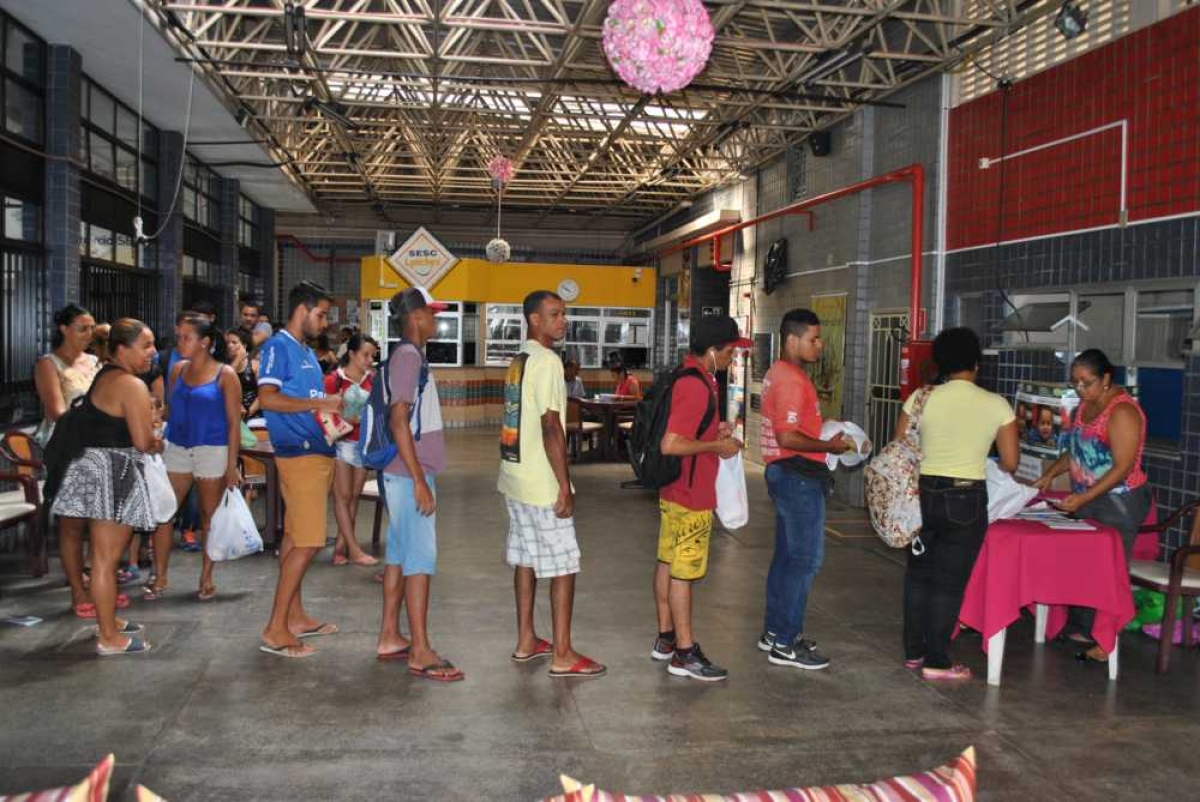 Sesc realiza troca de ingressos do Forrozão 2017 (Foto: Assessoria Fecomércio/SE)