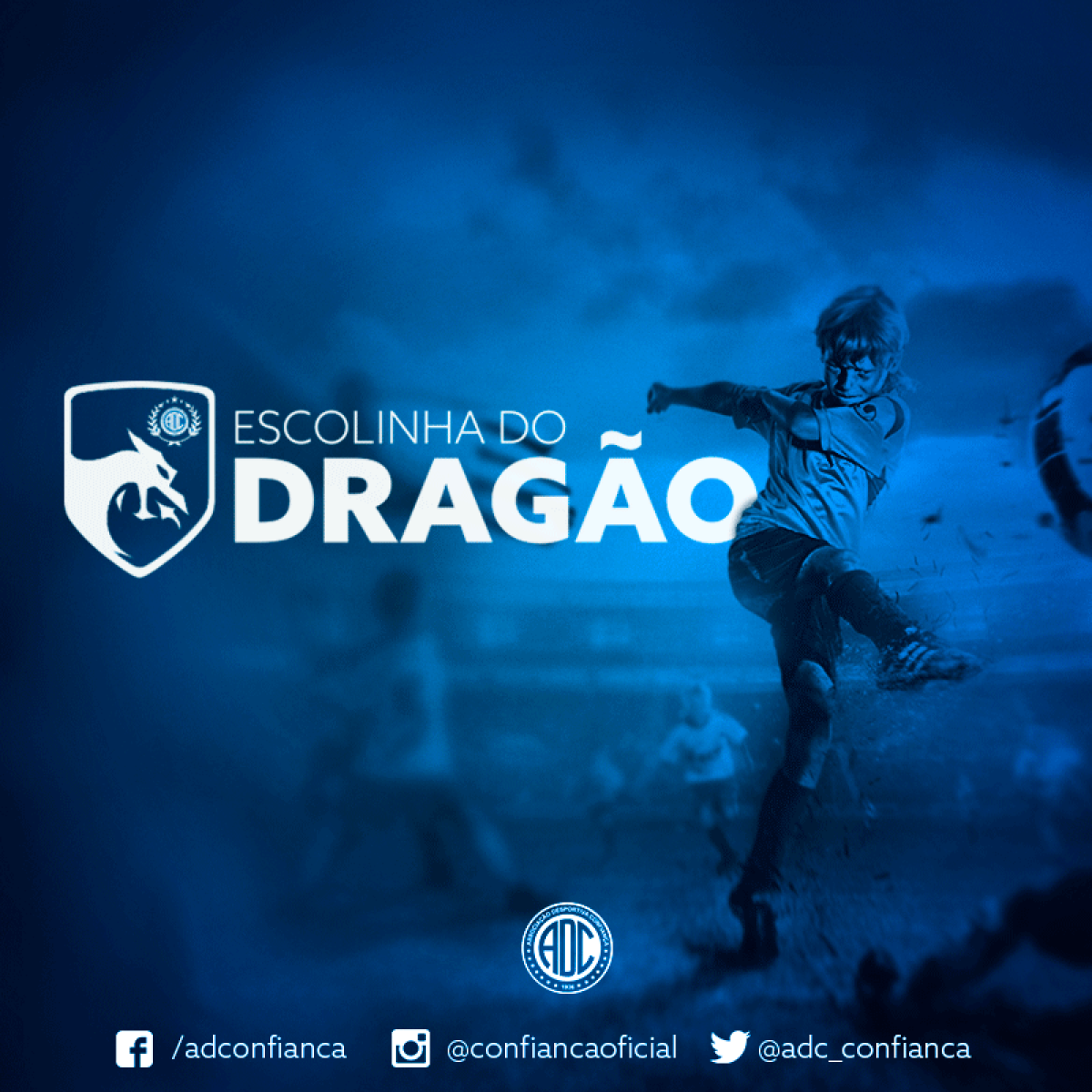 Escolinha do Dragão está com matrículas abertas (Imagem: Divulgação/Associação Desportiva Confiança)