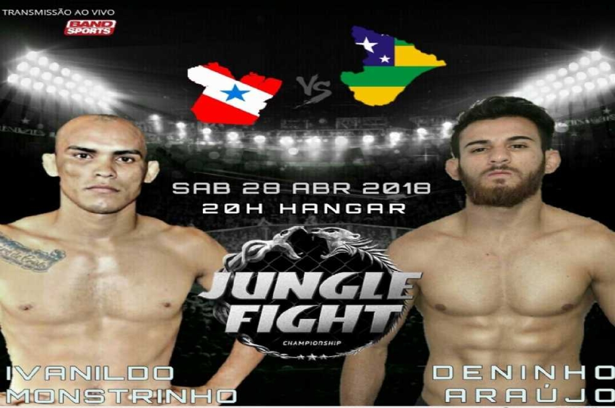 Denis "Três Dedos", à direita: lagartense defenderá cinturão do peso mosca (Foto: Divulgação)