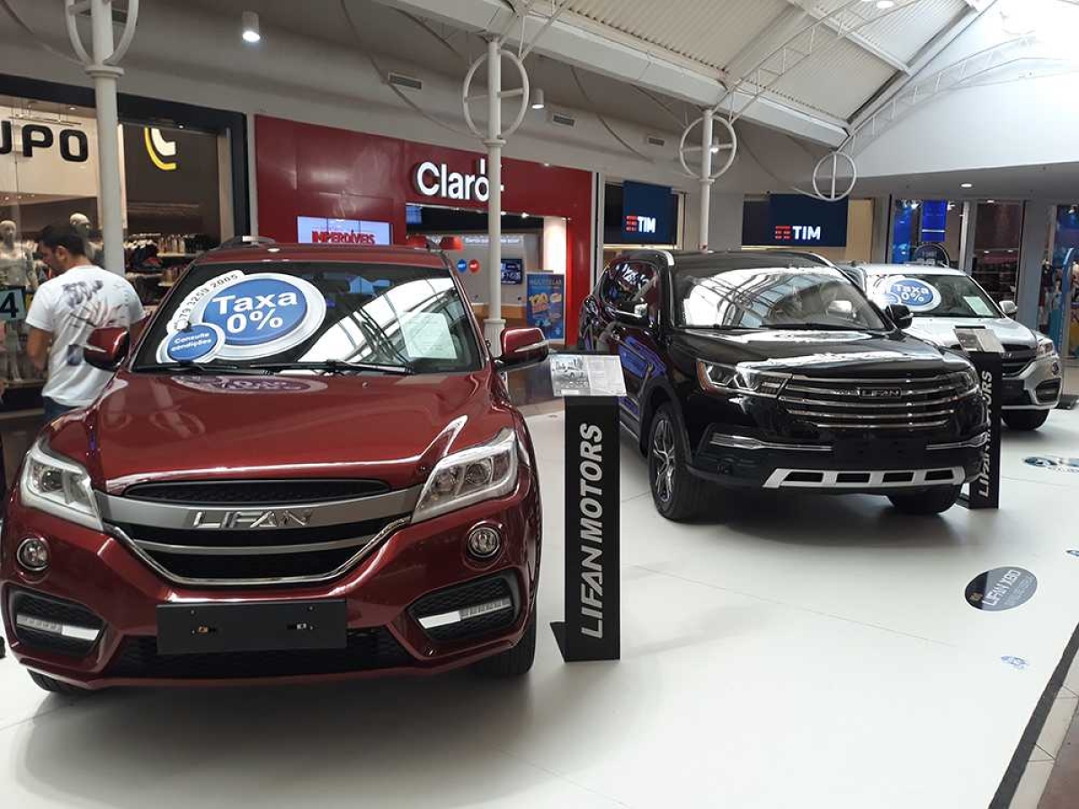 Lifan Motors apresenta os SUVs X80 e X60 no Shopping Jardins (Foto: Divulgação)