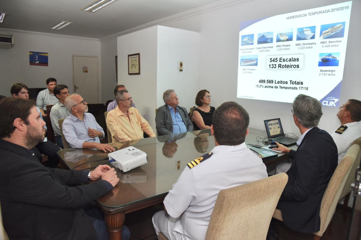 Prefeito discute com empresários inclusão de Aracaju na rota dos cruzeiros marítimos (Foto: Marcelle Cristinne/ PMA)