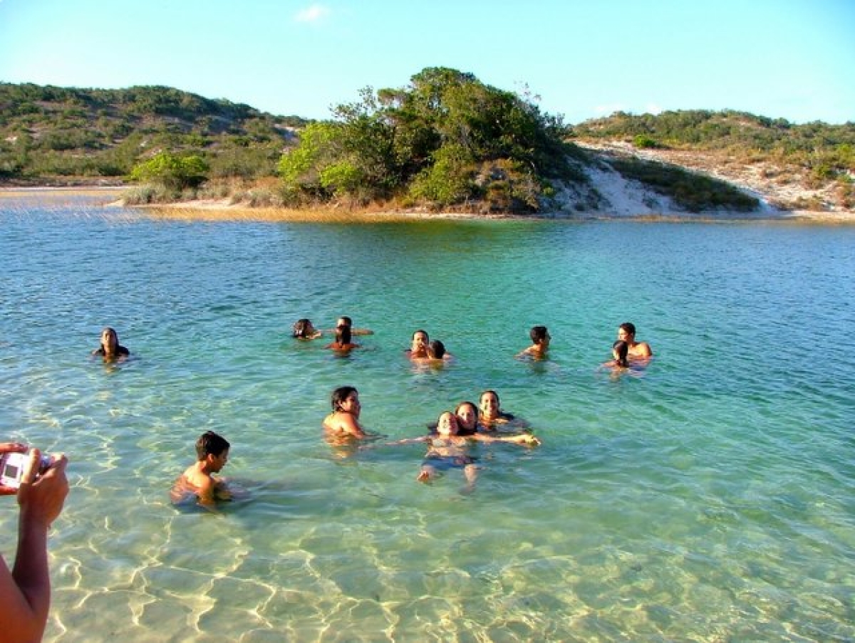 A bela Lagoa Azul fica no povoado Abaís (Foto: Via Destaque Notícias)