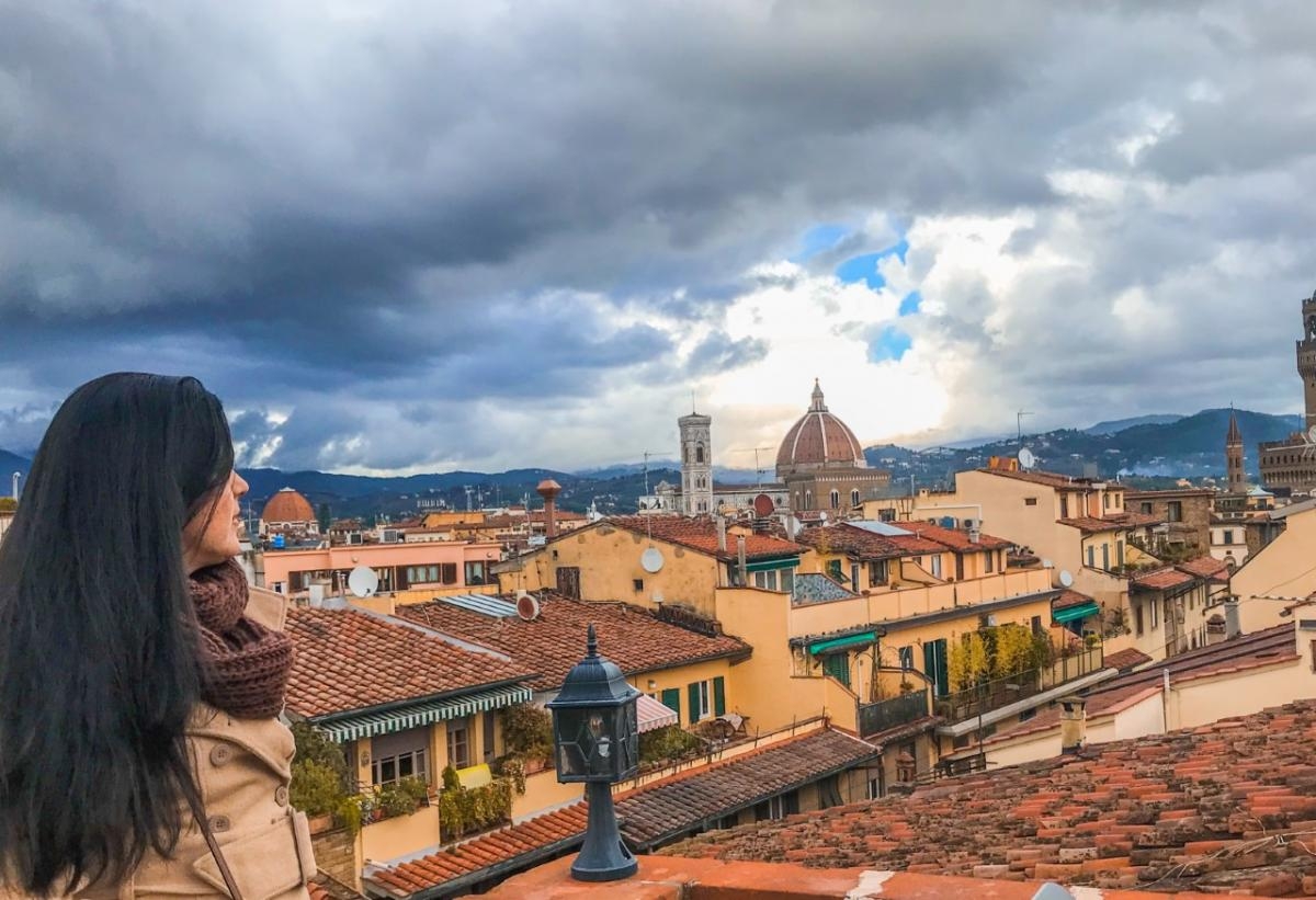 Vista de Florença do alto (Foto: Carla Passos)