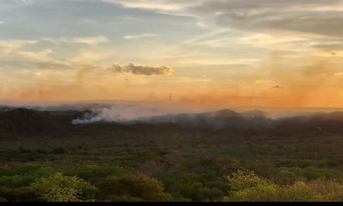 Por enquanto ainda não há informação detalhada sobre o total da área atingida (Foto: Rede Social/ Timóteo Domingos)