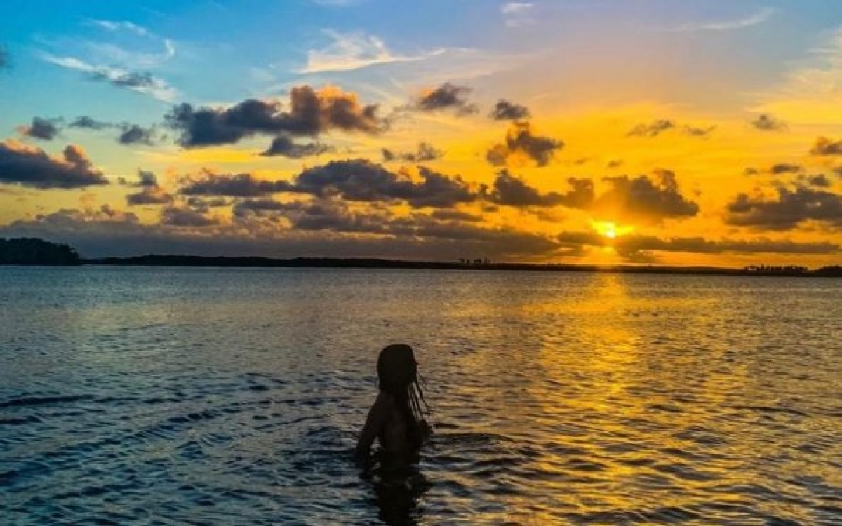 Os points no Rio Vaza Barris são famosos pelas lindas paisagens de pôr do sol (Foto: Carla Passos)