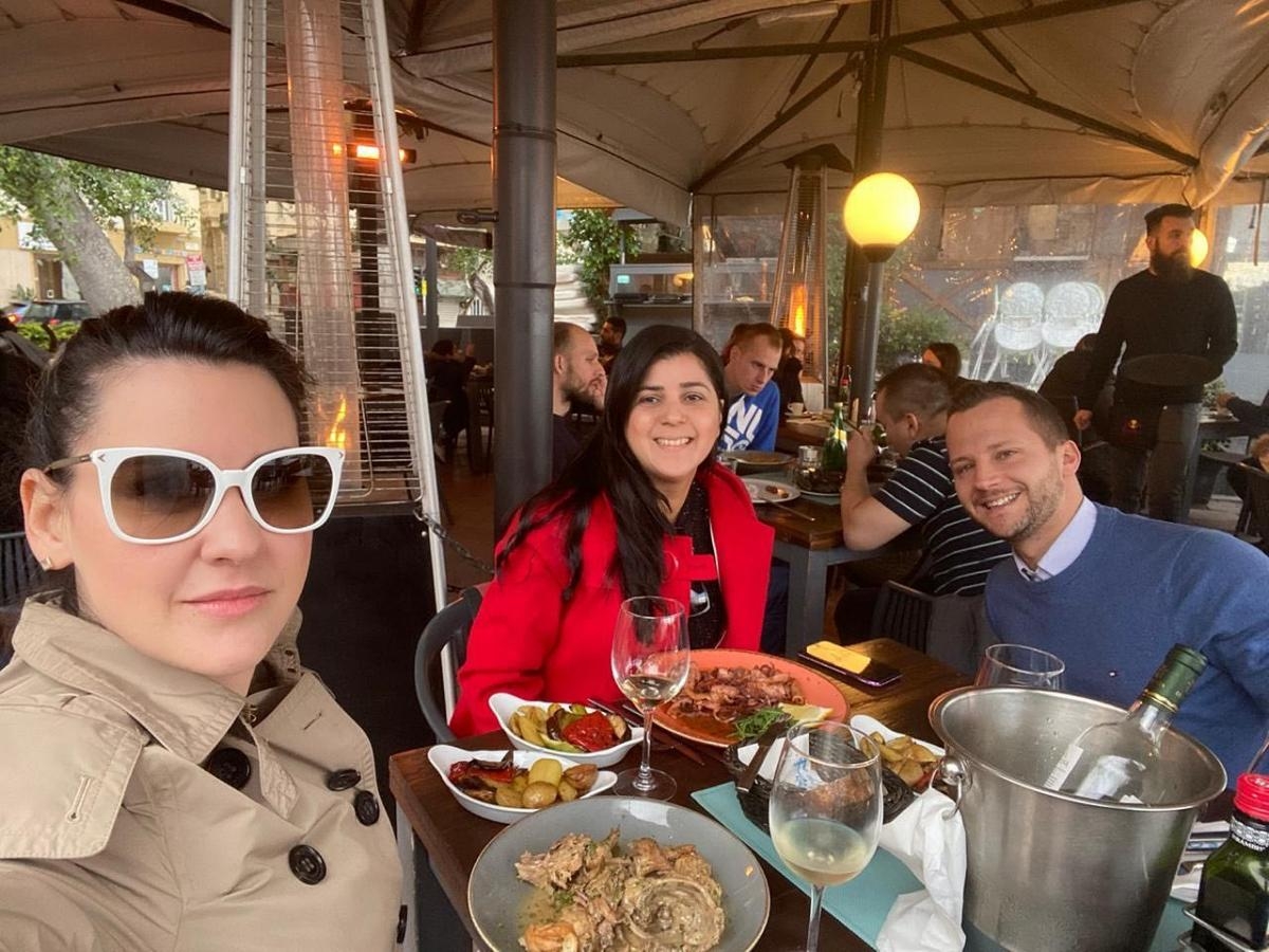 No intercâmbio em Malta, a gente geralmente almoçava em um supermercado perto da escola. Esse registro foi de um almoço tardio em um fim de semana (Foto: Carla Passos)