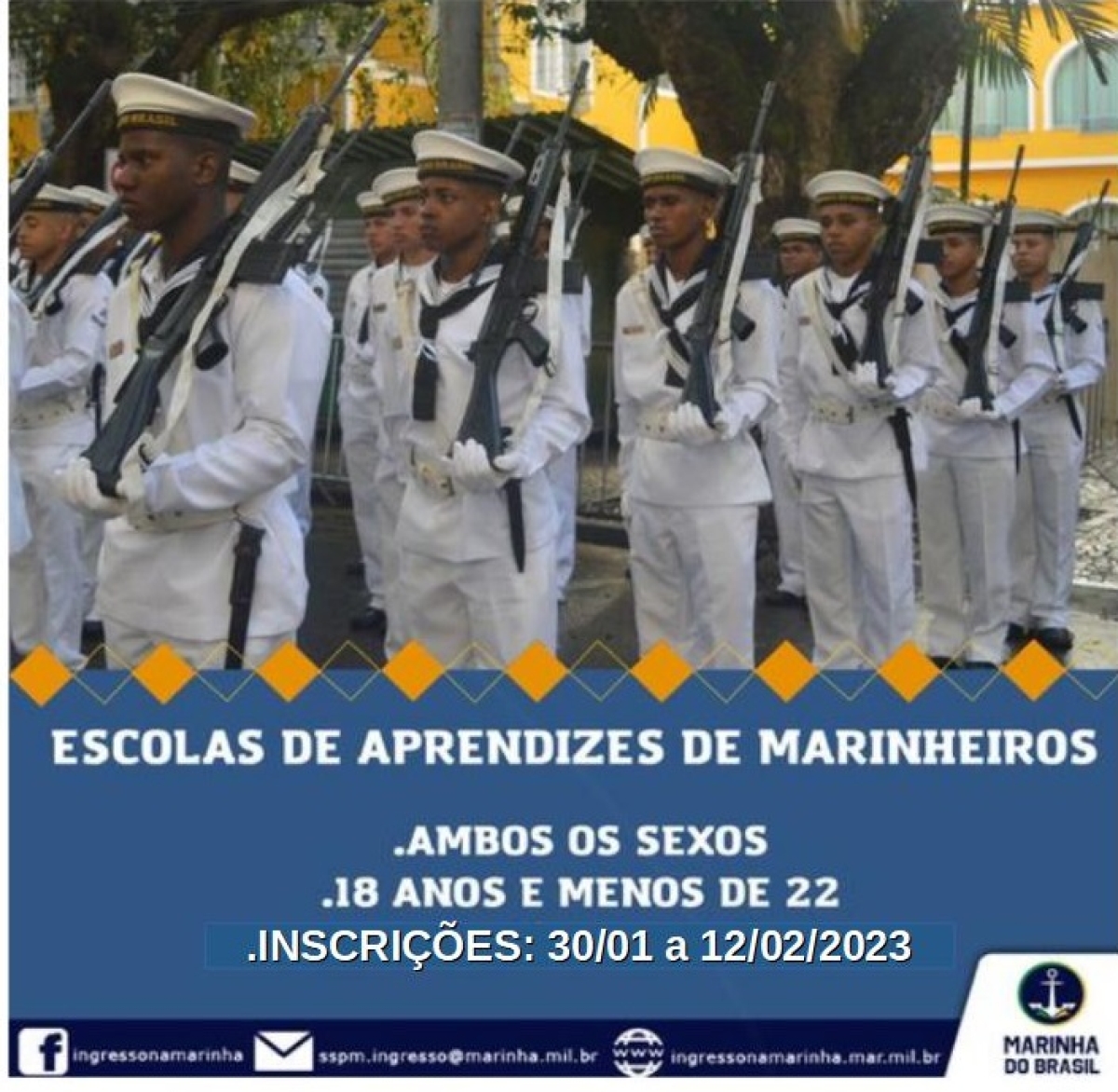 Marinha abre 671 vagas para nível médio - Imagem: Divulgação | Marinha do Brasil