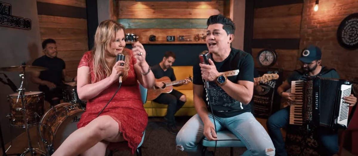 Anna Di Giorgio lança novo clipe audiovisual "Melhor versão de mim" com participação do cantor sertanejo Gabriel - Imagem: Divulgação