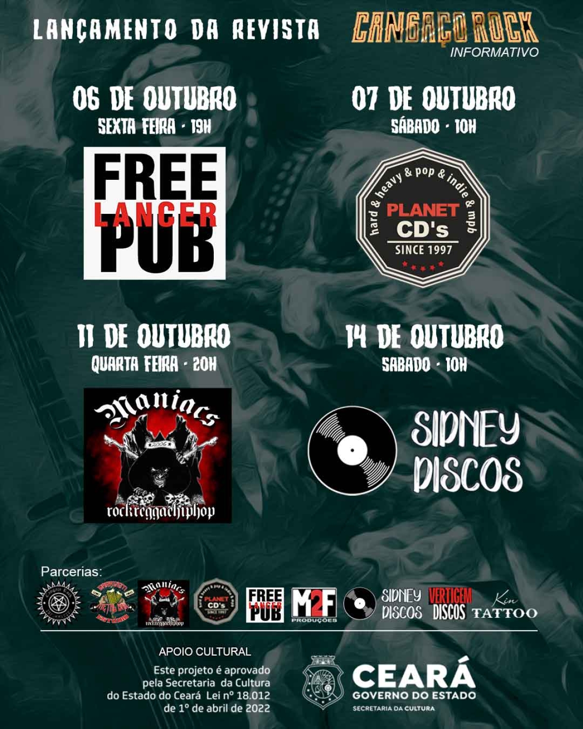 Cangaço Rock Informativo: revista especial conta a história da cena metal cearense - Imagem: Divulgação