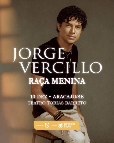 Jorge Vercillo apresenta Turnê Raça Menina em Aracaju - Imagem: Divulgação