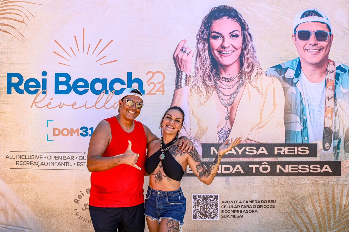 Maysa Reis e banda Tô Nessa agitam o réveillon all inclusive do Rei Beach - Imagwm: Divulgação