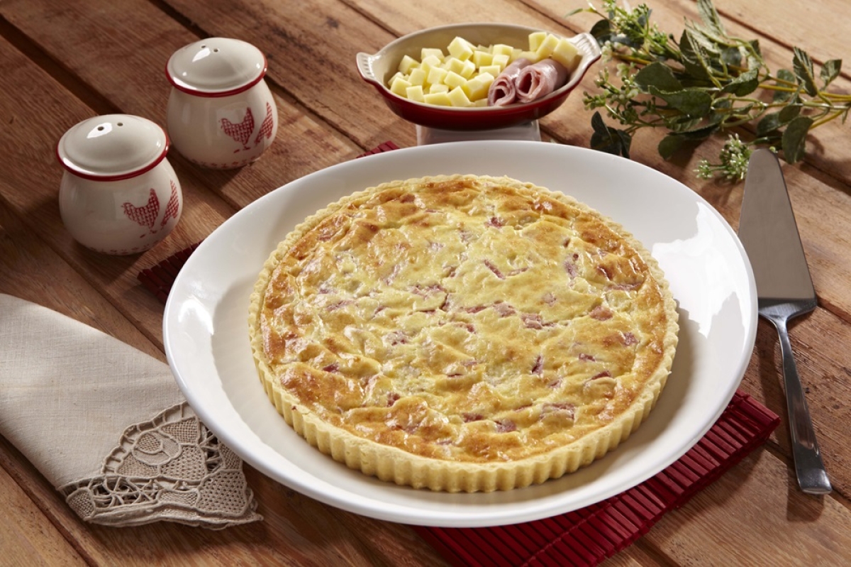 Quiche de Queijo com Presunto - Foto: Divulgação/Marca Finna
