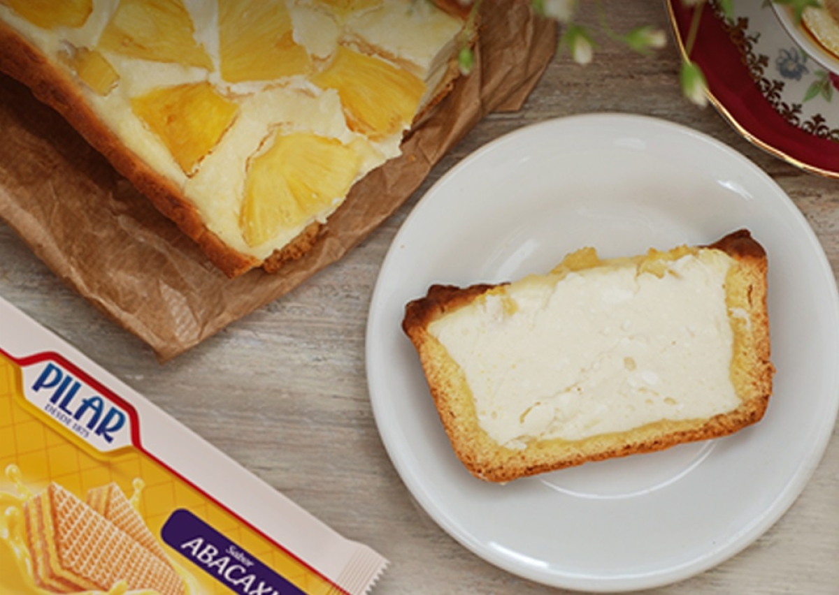 Bolo Recheado com Creme de Abacaxi - Foto: Divulgação/Marca Pilar

