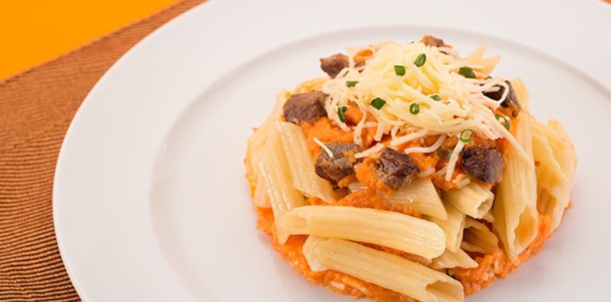 Penne de Carne de Sol e Creme de Jerimum - Foto: Divulgação/Marca Fortaleza
