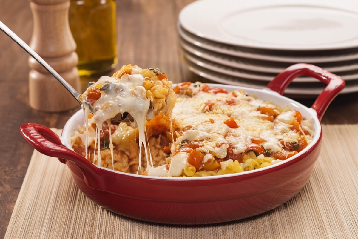 Parafuso Vitarella com Tomate Cereja e Manjericão Gratinado - Foto: Divulgação/Marca Vitarella 
