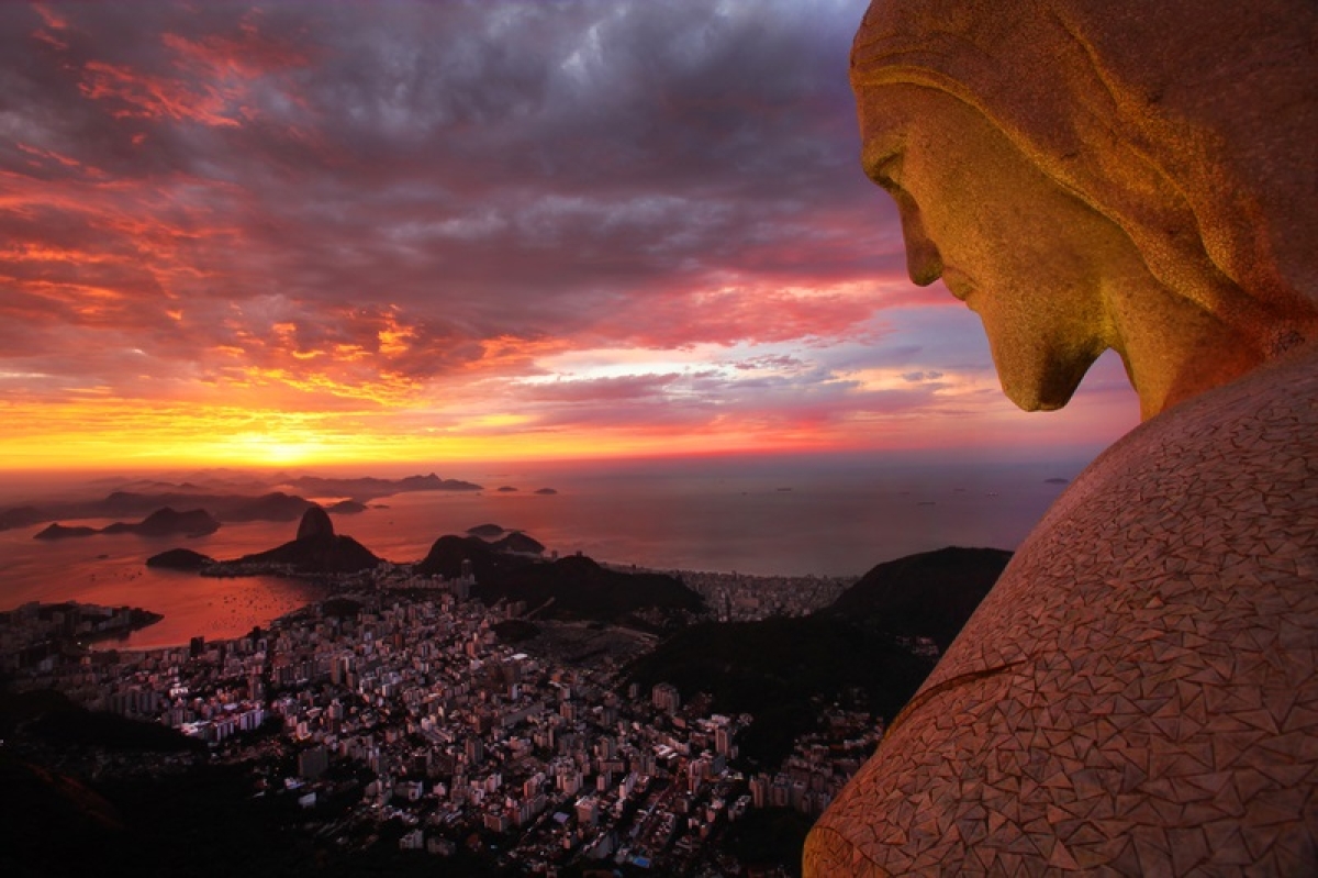Amanhecer no Cristo Redentor - Foto: Marco Terranova/Fotos Públicas
