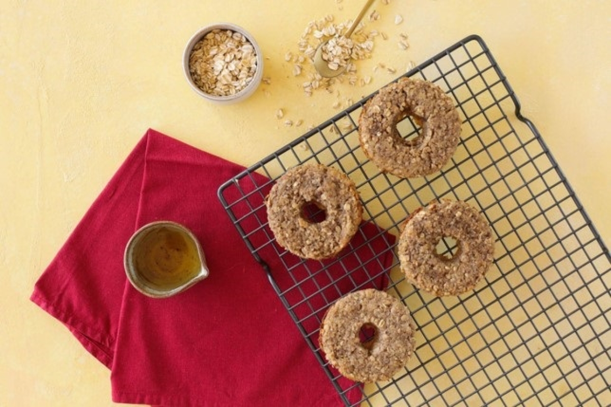 Donuts com aveia com calda de agave - Foto: Divulgação