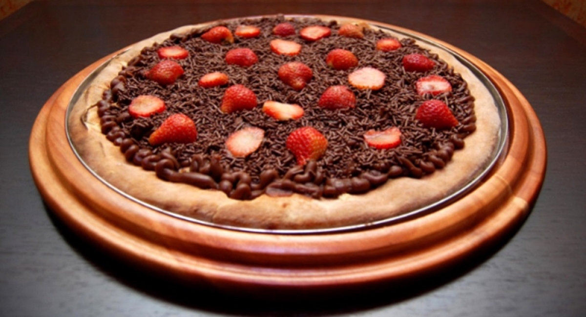 Pizza de Chocolate e Morango - Foto: Divulgação/Marca Finna
