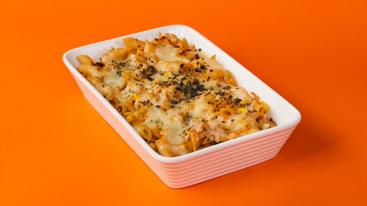 Macarrão Gratinado com Molho Especial de Frango - Foto: Divulgação | Marca Todeschini
