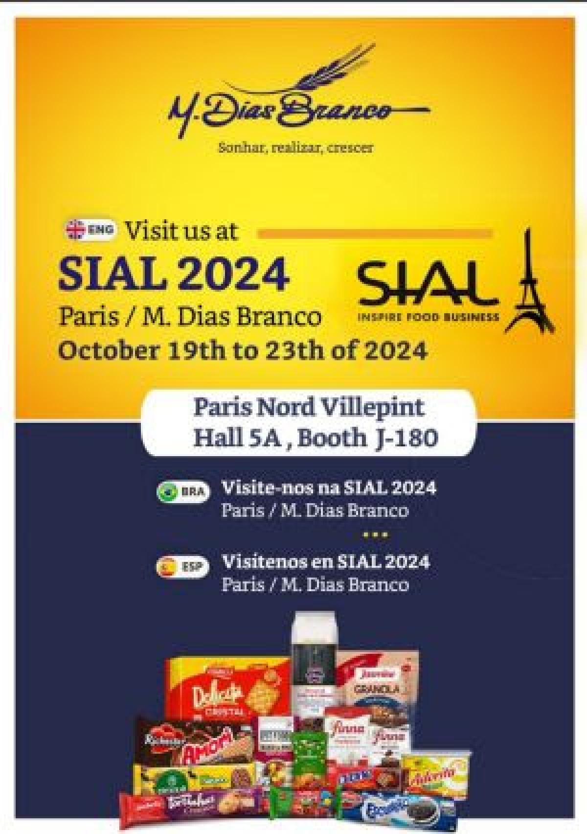 Sial Paris - Foto: Divulgação/M. Dias Branco
