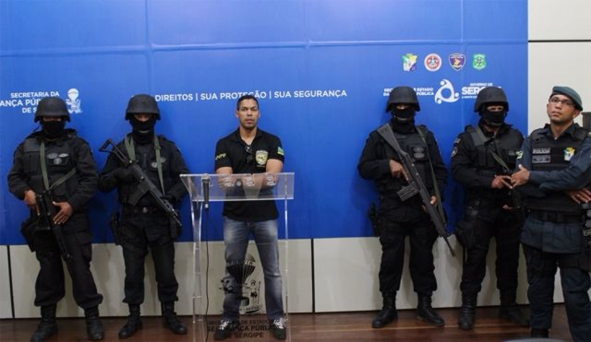 Pol�cia detalha confronto com trio respons�vel pela morte de tenente (Imagem: SSP/SE)