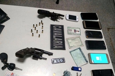 PM/Sergipe prende tr�s indiv�duos em flagrante no Lamar�o por furto de carro (Imagem: PM/SE)