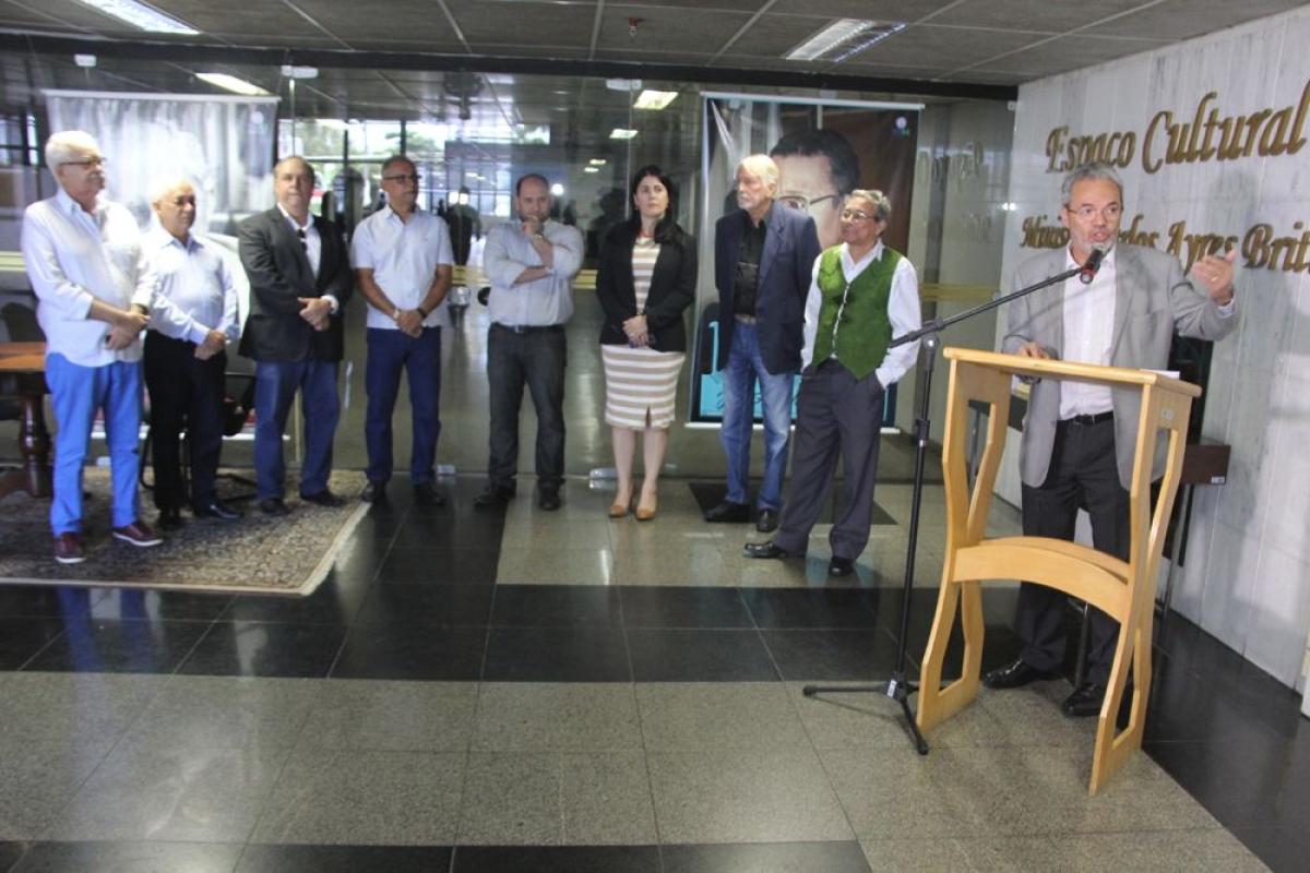 Conselheiro-presidente Cl�vis Barbosa fez a abertura do evento (Foto: Cleverton Ribeiro/TCE/SE)