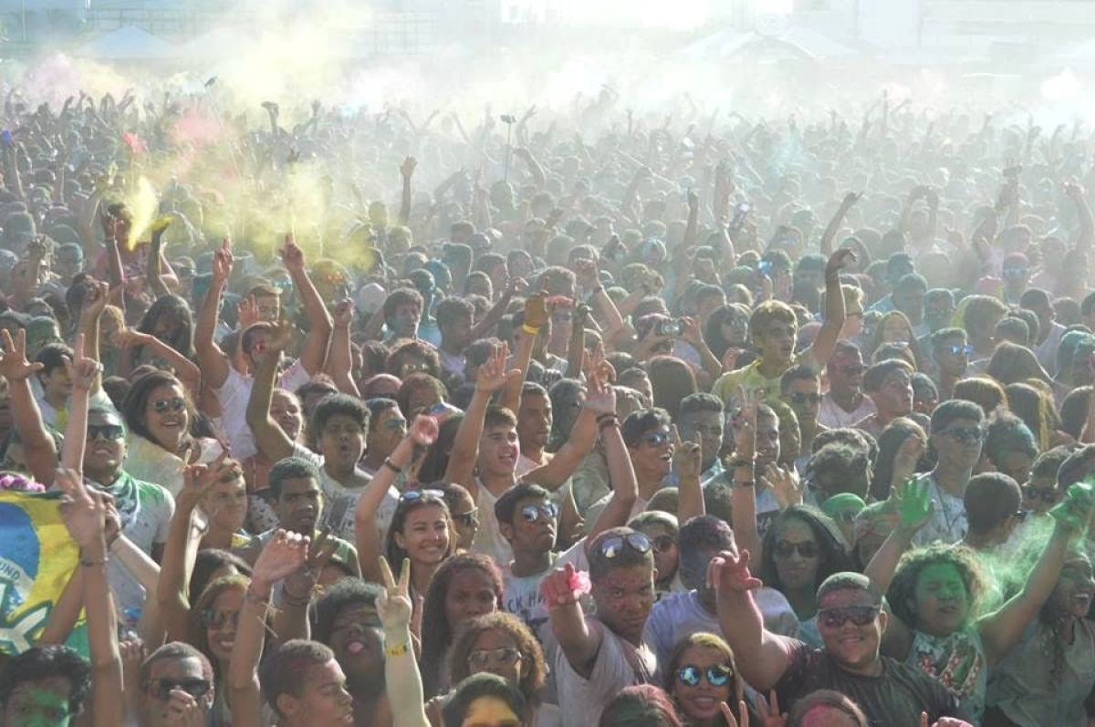 Happy Holi Aracaju 2016 (Imagem: Divulga��o/Assessoria Augustus Produ��es)