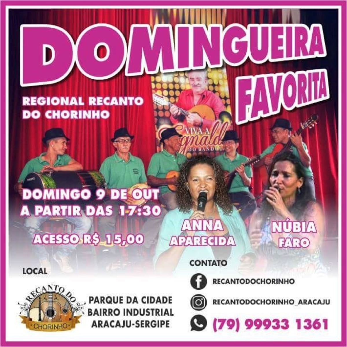 Show Especial em Alus�o ao Outubro Rosa: Recanto do Chorinho receber� N�bia Faro (Imagem: Divulga��o/Assessoria do Evento)