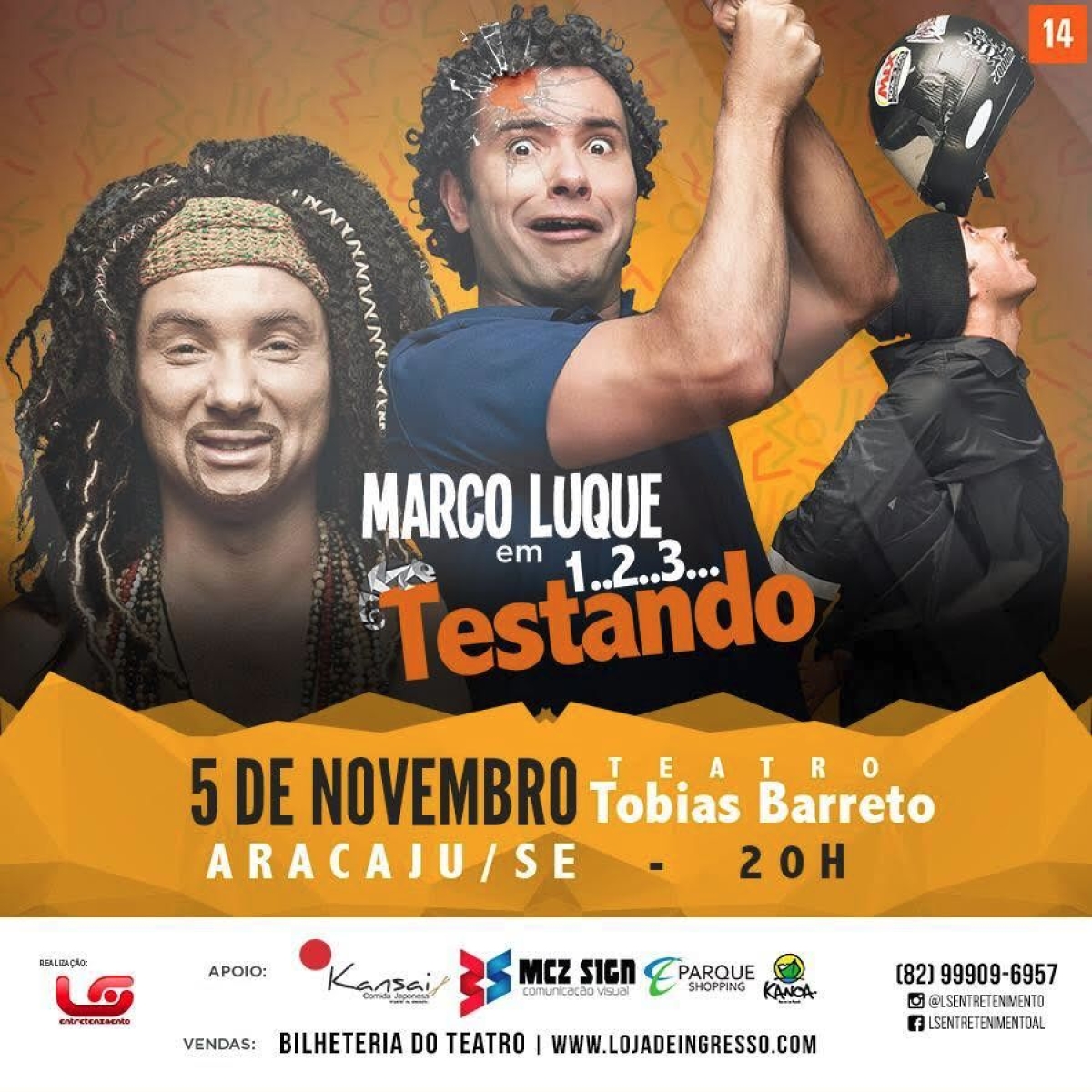 Marco Luque apresenta espet�culo no dia 5 de novembro em Aracaju (Imagem: Divulga��o/FM Assessoria)