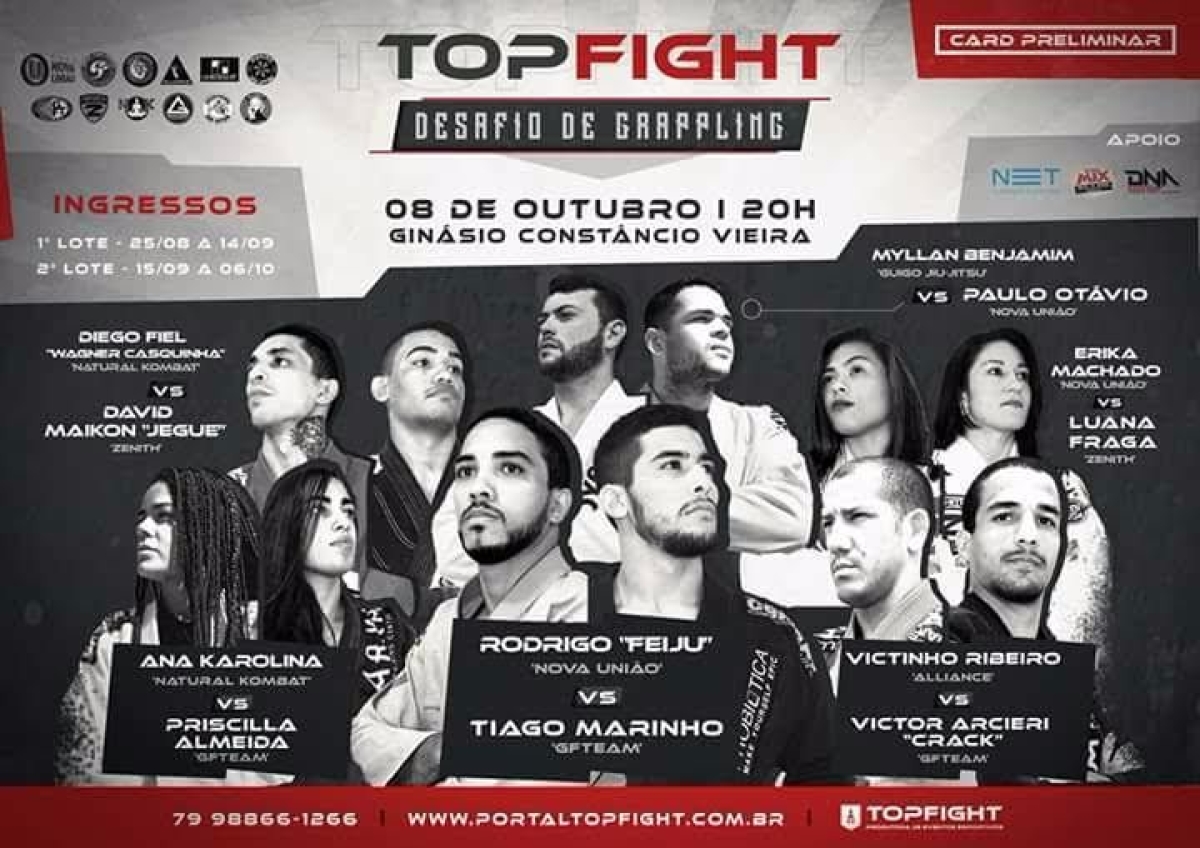 Top Fight Desafio de Grappling: maior evento de lutas de Sergipe (Imagem: Divulga��o/Assessoria Top Fight Produtora de Eventos)