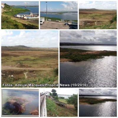 A desaten��o da Chesf e Codevasf com a margem do rio S�o Francisco em Propri� (Imagem: Adeval Marques/Propri� News)