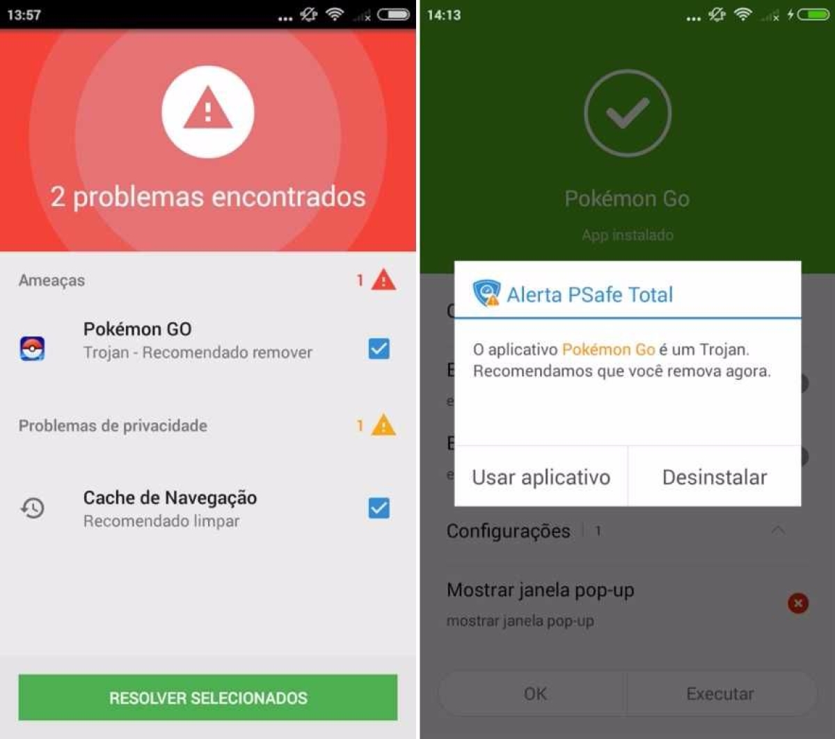 Alerta! PSafe bloqueia mais de 120 mil amea�as 
