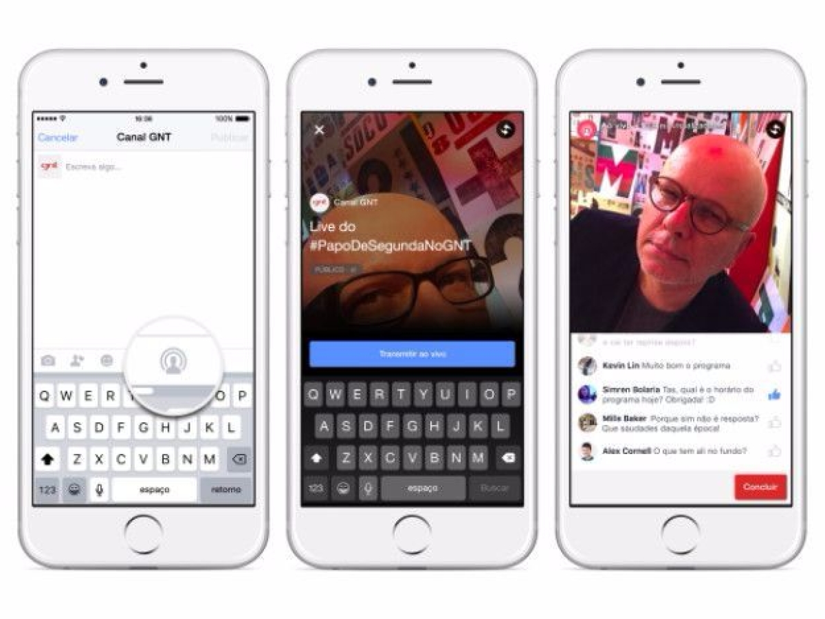 Facebook agora permite agendar transmiss�o de v�deo ao vivo (Imagem: Reprodu��o | Via IDG Now!)